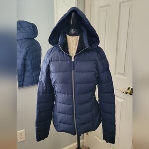 Abercrombie & Fitch Blue Hooded Jacket M